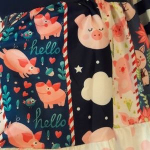 Toddler Girls Piggies & Clouds Dress Sizes 5T - Picture 4 of 6